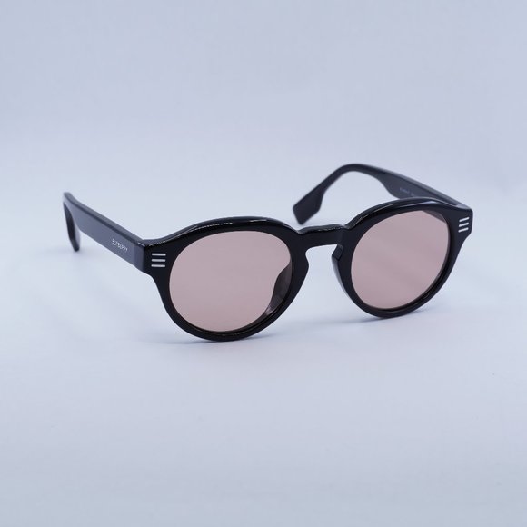 🕶️ New Burberry BE4404F 300184 Sunglasses - Black Frame, Dark Pink Lenses - Picture 1 of 12